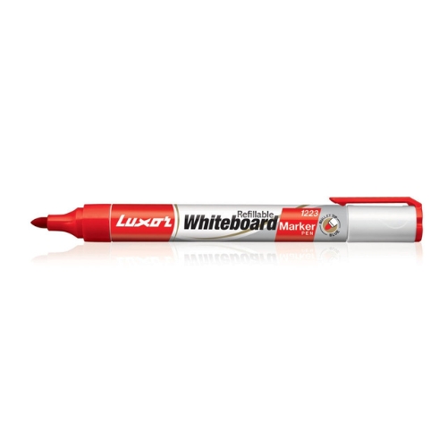 [E-COM71] Luxor White Board Marker Pens, Red - Pack of 10