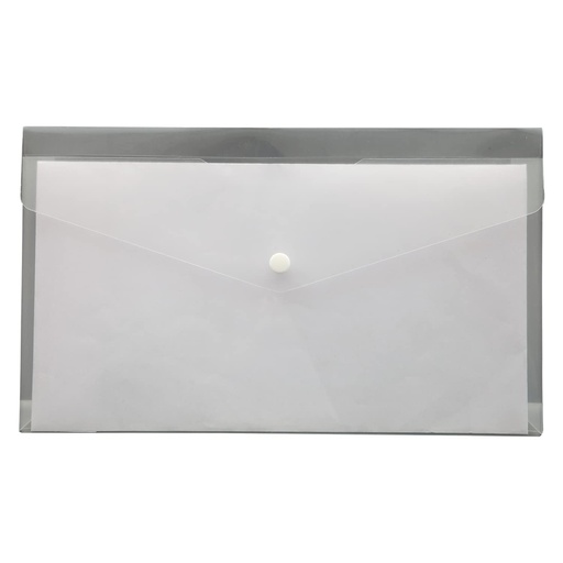 [E-COM77] Solo CH- 108 Cheque Envelope (Button) -Transparent White, (Pack of 10)