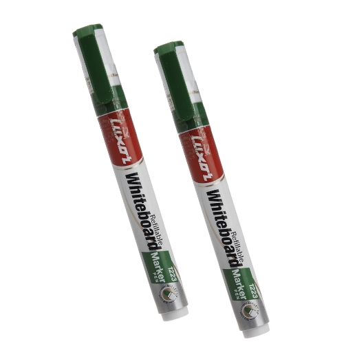 [E-COM144] Luxor Whiteboard Marker Pens, Green - Pack of 10
