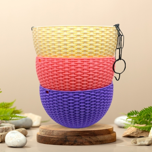 [E-COM08] Hanging Flower Pot Basket (pack of 3)