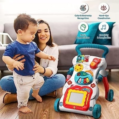 Baby Walker Baby Walker and Activity Game Center Sit-to-Stand Learning Walker