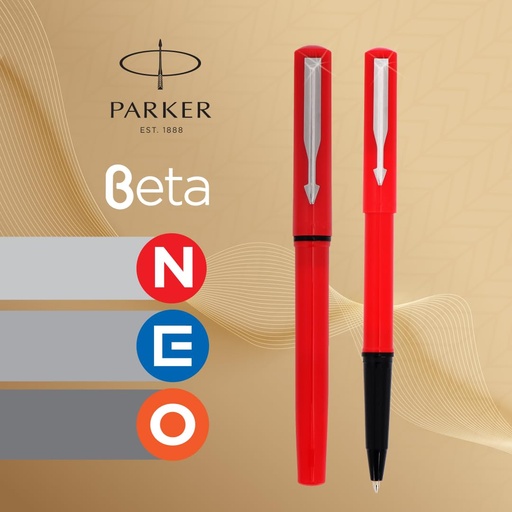 [PARKER-08] parker beta neo chrome trim ball pen