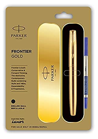 [PARKER-14] parker frontier gold roller ball pen